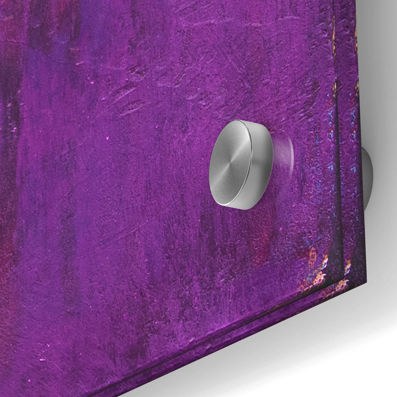 «Purple Velvet» par Erin Ashley, art mural en verre acrylique, H 36 po x l 36 po x P 0,2 po
