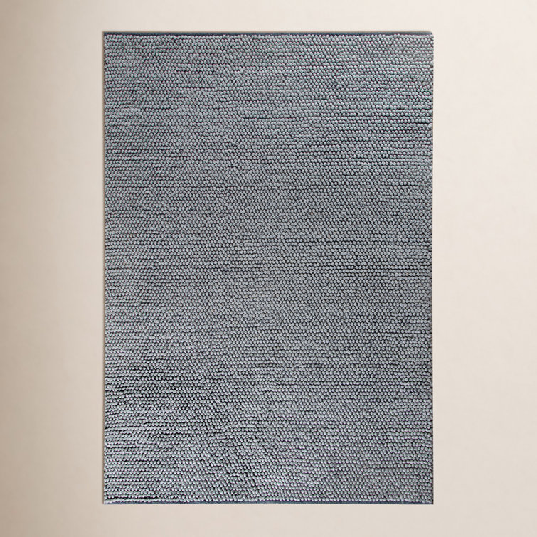 Kiersten Handmade Wool Gray Rug