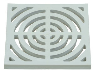 Grille de drain de plancher 9 po x 9 po seulement