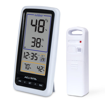 AcuRite Wireless Thermometer with Digital Display for Indoor/Outdoor Temperature and Humidity Measurements (01136M)