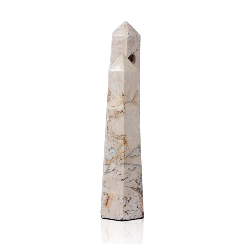 Travertine Obelisk Set-Romano Fosse Travertine