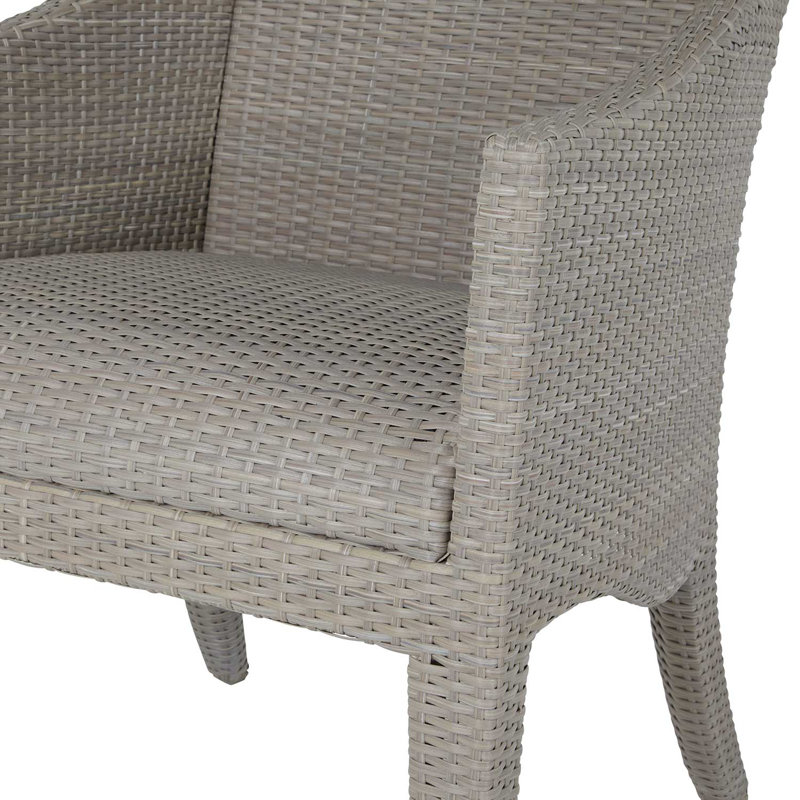 Athena Plus Patio Dining Armchair, Oyster