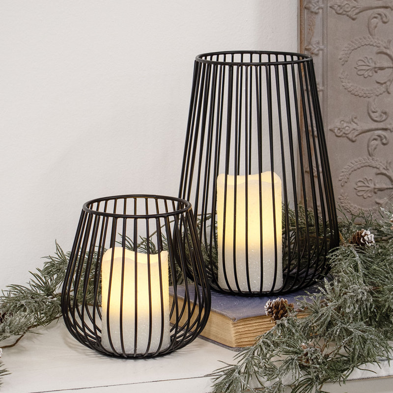 10.5'' H Metal Tabletop Lantern