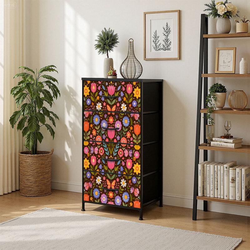 Commode de rangement verticale 4 tiroirs
