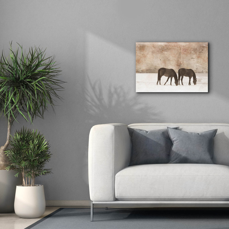  «Grazing pair 2» par Erin Clark, art mural sur toile, 18 po x 12 po, H 18 po x l 26 po x P 0,75 po