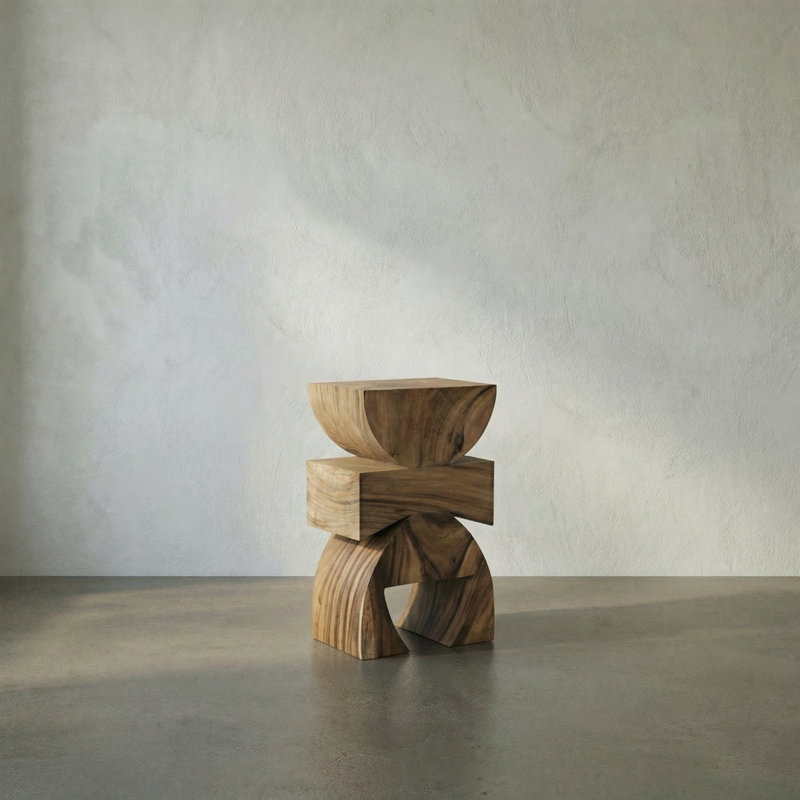 Table d'appoint, tabouret Monteiro