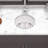 18 Inch Dual Mounted Single Bowl Ceramic Circular Kitchen Sink With Drain Assembly And Bottom Grid