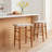 Kazbah Backless Leather Counter Stool-236794380