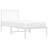 vidaXL Bed Frame White Powder-Coated Steel Full Bed Frame Rectangular-2074529051