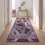 Tapis Sorrel2 Modern Circles géométrique gris et blanc, lavable à la machine, antidérapant, à poils courts, pour l'intérieur et l'extérieur, adapté aux animaux domestiques, idéal pour le salon, la chambre, la salle à manger, l'entrée, le corridor ou le bureau.-722556801