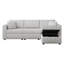 Canapé pour 3 personnes avec repose-pieds hydraulique Soft