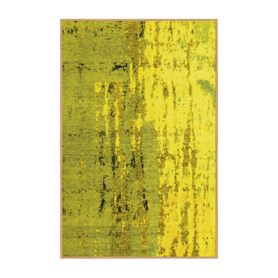 Washable Abstract Indoor Rug