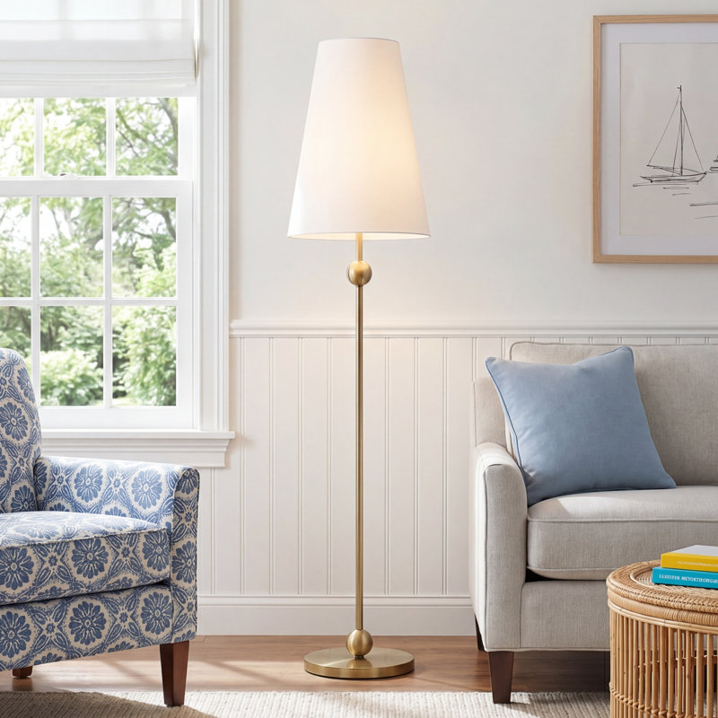 Kael 1 - Light Floor Lamp, Antique Gold