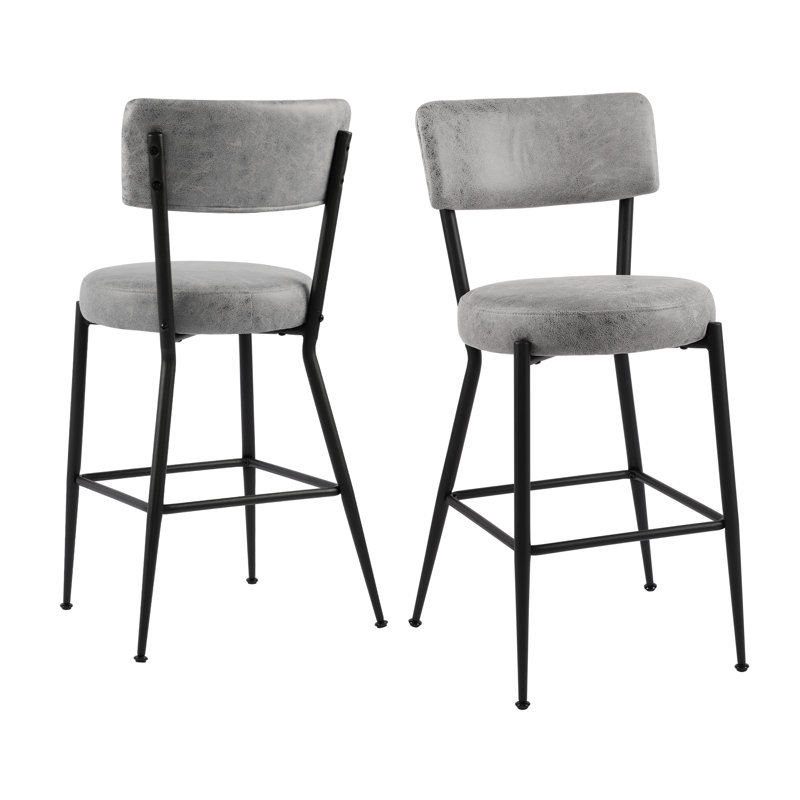 Tabouret de comptoir Altamonte, Gris