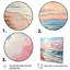 Brise de plage rose - décor d'art mural sable de plage-1198396305-1198396304