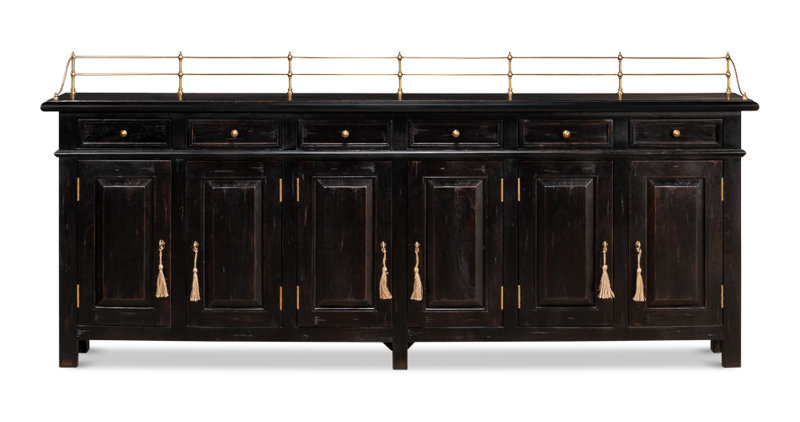 Covent Gardens 96'' Solid Wood Sideboard, Ebony