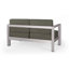 Causeuse d'extérieur moderne en aluminium avec siège profond Modern