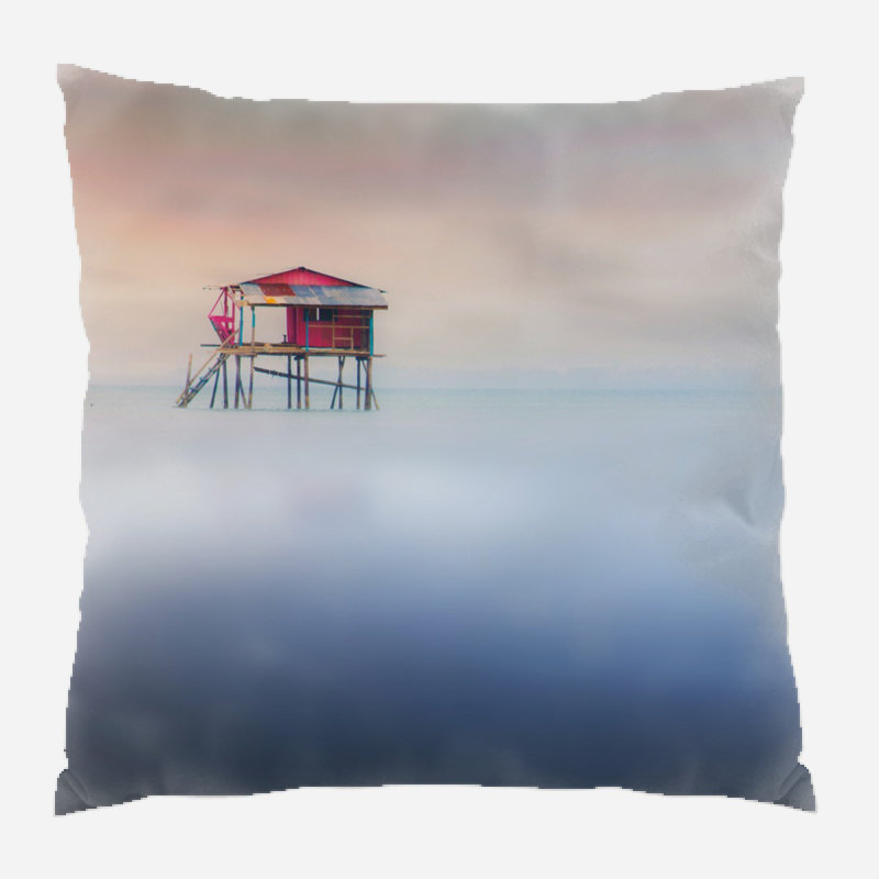 Coussin abstrait Blaylock, Microsuède, Intérieur