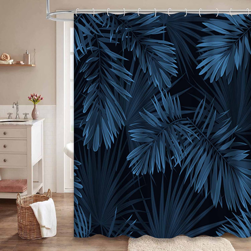 Rideau de douche foncé à 12 crochets, L 72 po x l 72 po