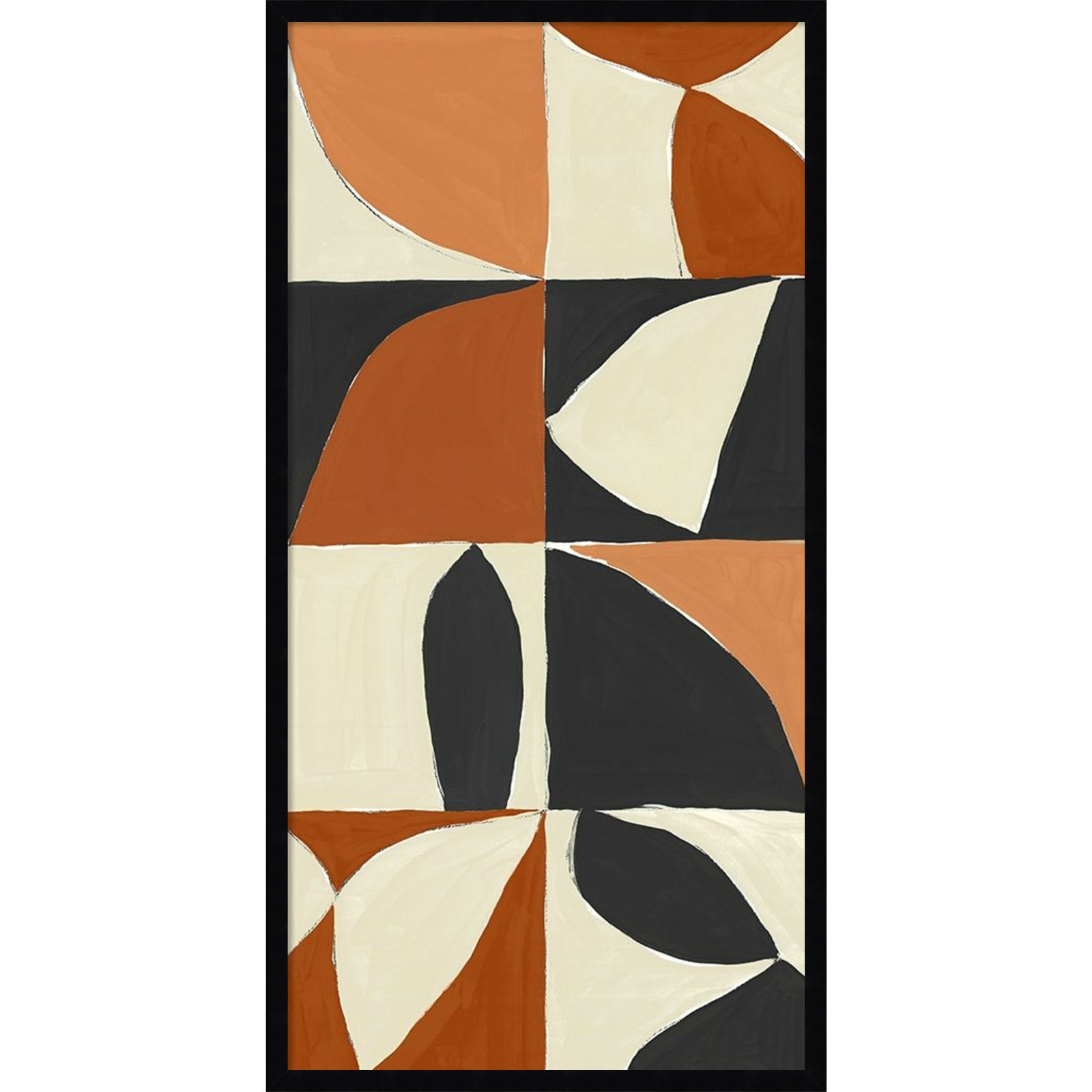 Honoring Matisse Warm by Isabelle Z, Black, 41" H x 21" W x 1" D