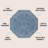 Hagerman Vintage Filigree Textured Weave Navy/Gray Indoor/Outdoor Rug-958464159