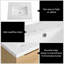 Meuble-lavabo simple mural 24 po avec plateau en pierre reconstituée 24 po