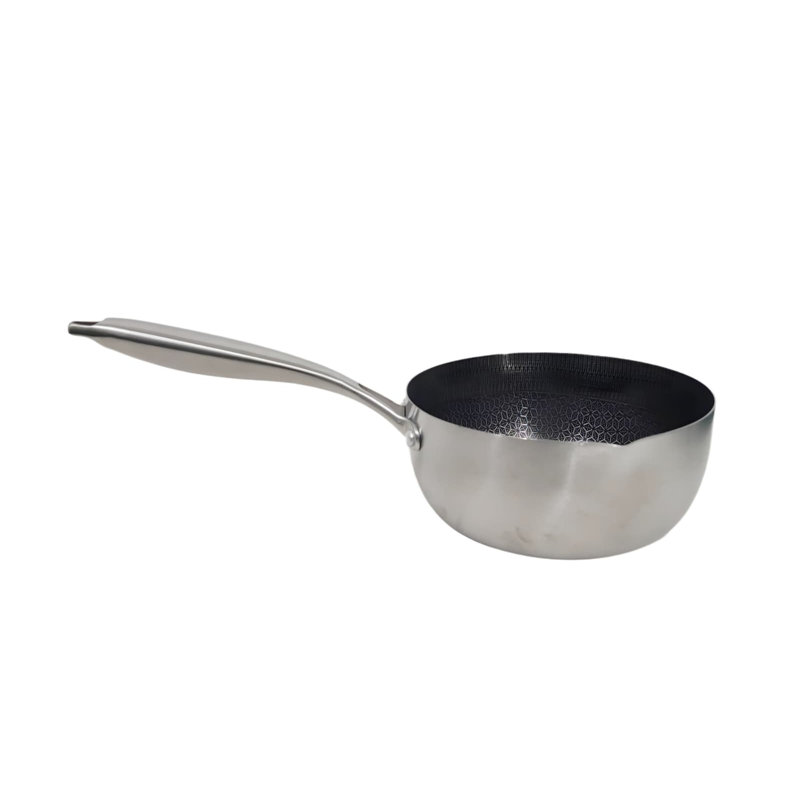 Casserole 20 cm / 8 po avec motif alvéolaire, acier inoxydable extérieur
