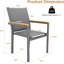 Stackable Outdoor Patio Dining Armchair-395044282