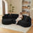 4 Curved L-Shape Minimalist Sectional , Sleeper With Sponge And Pocket Spring, Corduroy, Instant Use For Reception No Assembly Living Room-520203516
