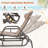 Amyrion Outdoor Metal Chaise Lounge-1180148220