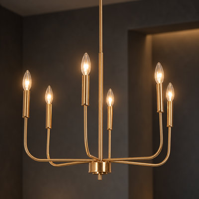 Lustre classique à 6 lumières de style bougie Xavieyah