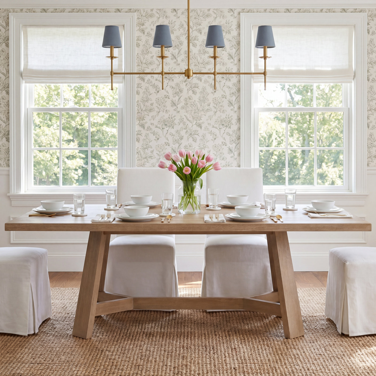Munich Dining Table, Light Brown