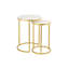 2 - Piece Marble Top Living Room Table Set