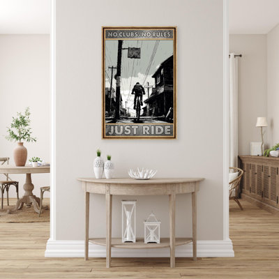 «Cycling Just Ride On», reproduction sur toile