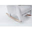 Chaise berçante en coton et lin-238390573