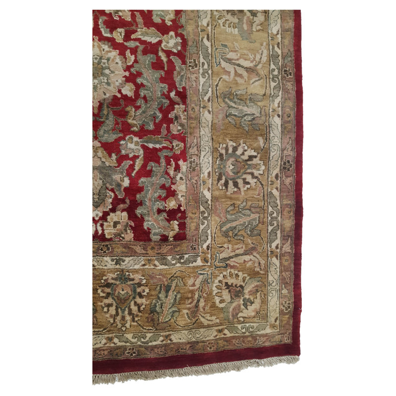 Tapis surdimensionné rouge / or 12 x 18 Jaipur