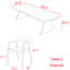 Nouvel ensemble de tables en bois massif de style chinois-103440239