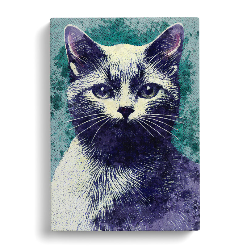 Pretty Cat - Wrapped Canvas, 76cm H x 50cm W