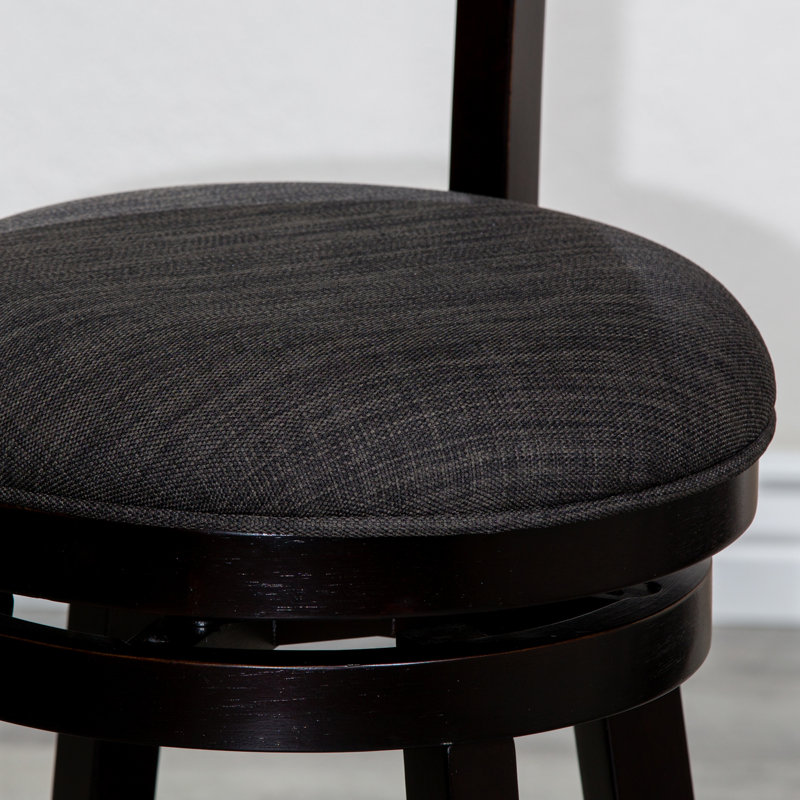 Tabouret de bar rotatif 40 po, Gris anthracite, Espresso