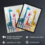 Cute Giraffe Family Watercolour Wall Art Print