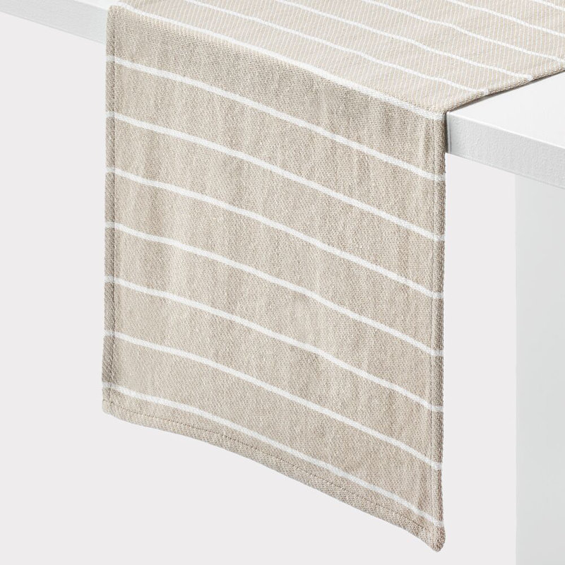 16X80 SAMANTHA Stripe Runner, Taupe Ivory