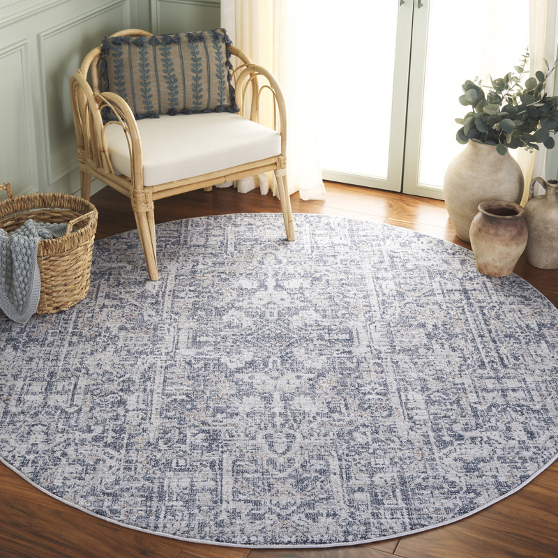Kenney 100 Performance Oriental Rug, Round 6'7"