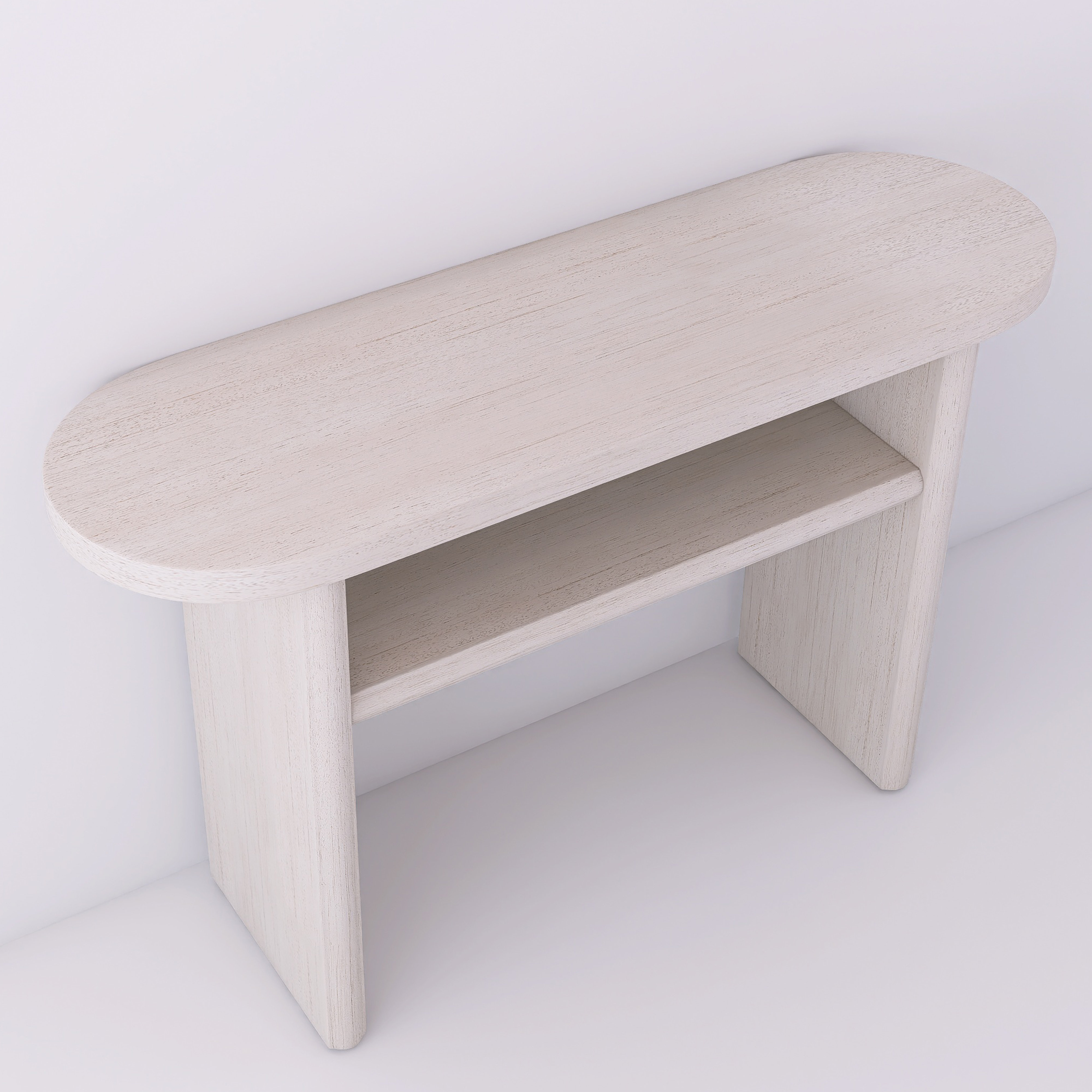 Latitude Run® Elegant Minimalist Console Table With Rounded Edges And ...
