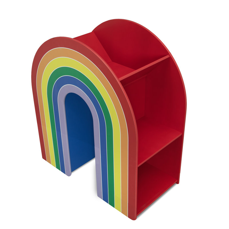 Bibliothèque Delta pour enfants Rainbow - certifié Greenguard Gold, multicolore