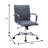 Sorrells Mid Back Leather Office Chair Adjustable Height Swivel Tilt Ergonomic Executive Conference Chair-1643683216