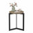 19.68''H Round Side Table Bedside Table Accent End Table With Metal Frame Nightstand