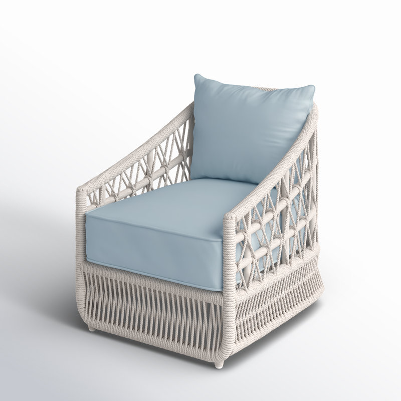 Lucan Patio Chair with Sunbrella Cushions, Canvas Skyline Sunbrella®