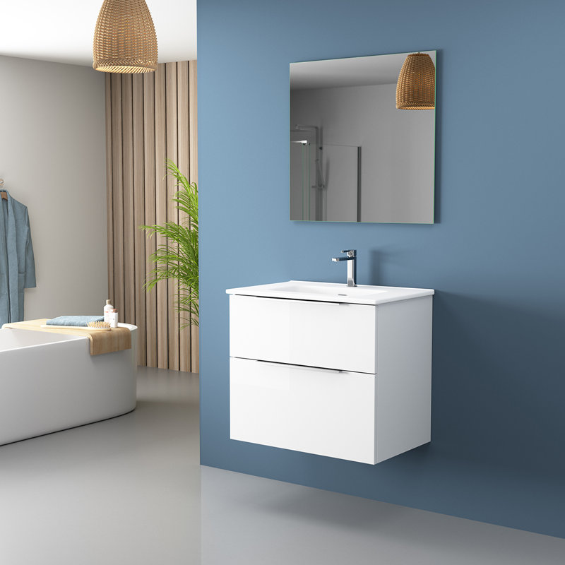 Dalia 28'' W Single Vanity, Glossy White