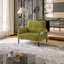 Fauteuil d'appoint en velours côtelé-1420156178