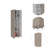 Halifax 2Door Rectangle Closet Pantry Light Gray And White-275152231